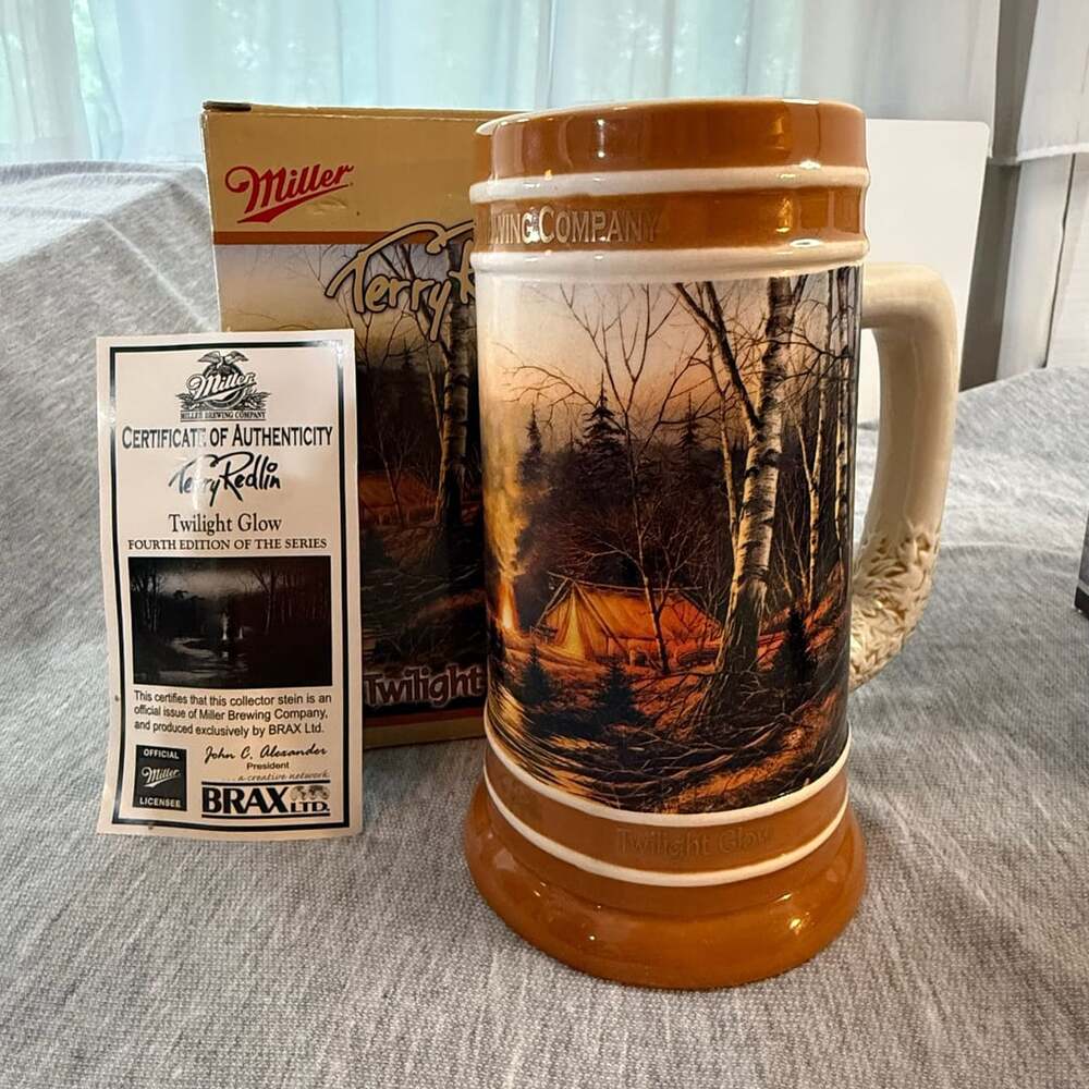 2009 Miller Brewing Company Terry Redlin Collector Stein Series Twilight Glow